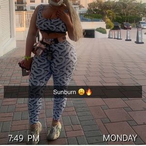 Burberry 2 piece, worn once